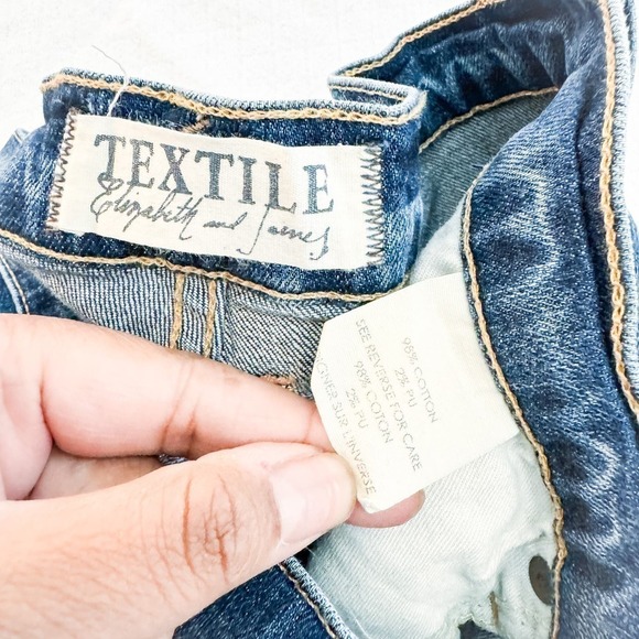 Elizabeth and James Gibson Ripped Denim Jeans Raw Hem Size 29 - Picture 6 of 7